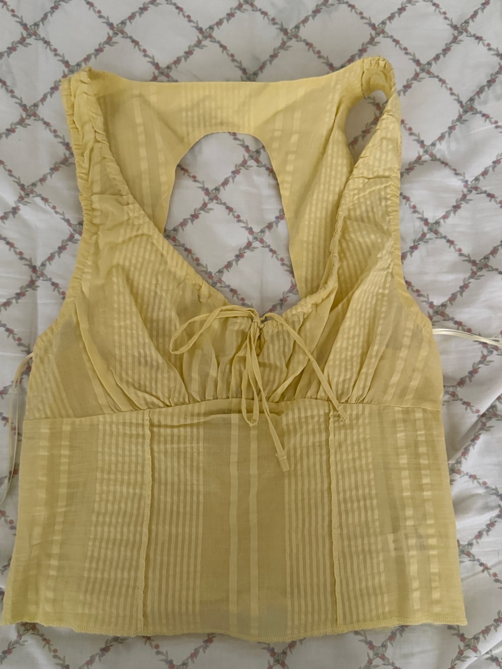 Self Esteem Pale Yellow Summer Top